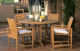 Amalfi Teak 5-Piece Dining Set