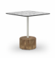 Glyph Tea Table Sq. 23.5” HPL Top/Teak Base