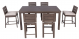 Sedona 7 peice counter patio table bar set