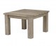 Tuscany Distressed Rustic Teak 24” Square Side Table