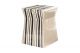 Ceramic Artisan Series Ashlar Accent Table /Stool in Black/White