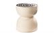 Ceramic Artisan Series Geo Stool/Accent Table White with Black Circles on Top
