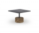 Glyph Low Table Sq. 23.5” HPL Top/Teak Base