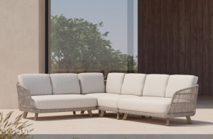 Sicily Woven 4-Piece Sectional