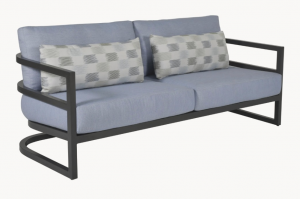 Gala Cushioned Aluminum Sofa 