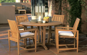Amalfi Teak 5-Piece Dining Set
