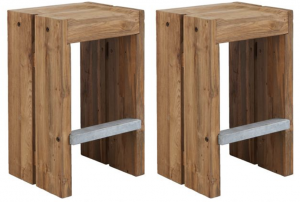 Perpetual Teak Barstool - Set of 2