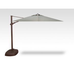10' Square Cantilever Umbrella -Silver Linen