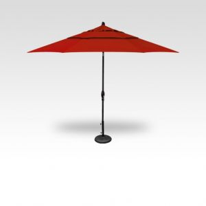 11' Auto Tilt Market Umbrella - Red