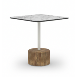 Glyph Tea Table Sq. 23.5” HPL Top/Teak Base