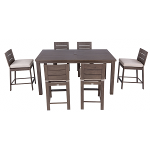 Sedona 7 peice counter patio table bar set