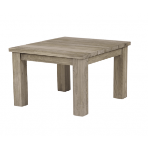 Tuscany Distressed Rustic Teak 24” Square Side Table