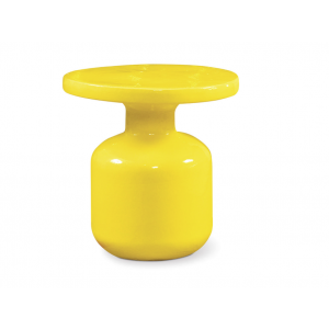 Ceramic Bottle Accent Table Yellow