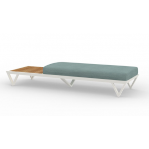 Bondi Belle 2-Seat Bench w/Teak Side