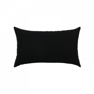 Canvas Black Essentials Lumbar Pillow