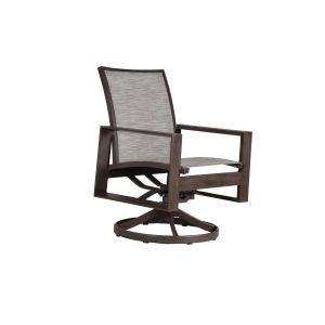 Brooklyn Sling Swivel Rocker Dining Chair