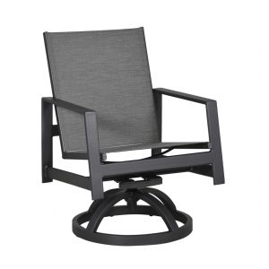 Prism Sling Swivel Rocker Dining Chair