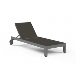 Redondo Sling Chaise Lounge w/ Wheels