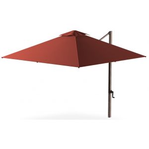 10' Square Eclipse Cantilever Umbrella - Chestnut
