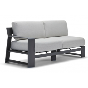 Gather Aluminum Left Arm Loveseat