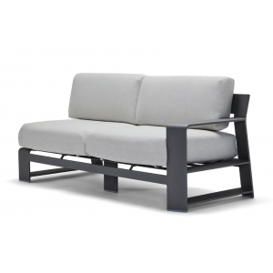 Gather Aluminum Right Arm Loveseat