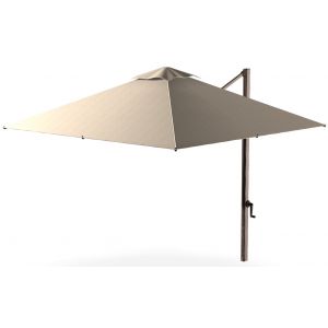 10' Square Eclipse Cantilever Umbrella - Linen