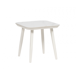 Noma Sintered Stone End Table White