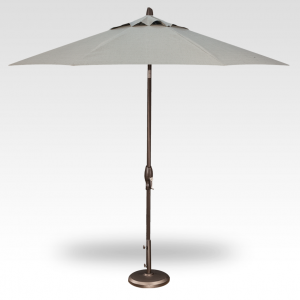9' Button Tilt Market Umbrella - Silver Linen