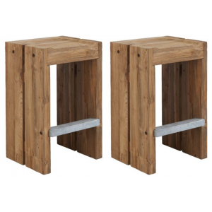 Perpetual Teak Barstool - Set of 2